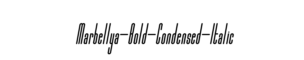 Marbellya-Bold-Condensed-Italic