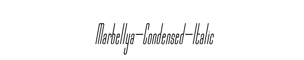 Marbellya-Condensed-Italic