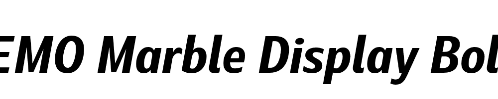 FSP DEMO Marble Display Bold Italic