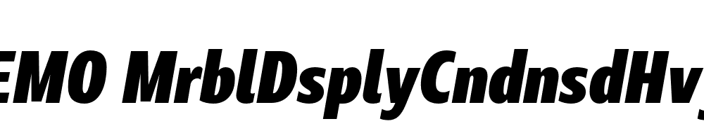 FSP DEMO MrblDsplyCndnsdHvy Italic