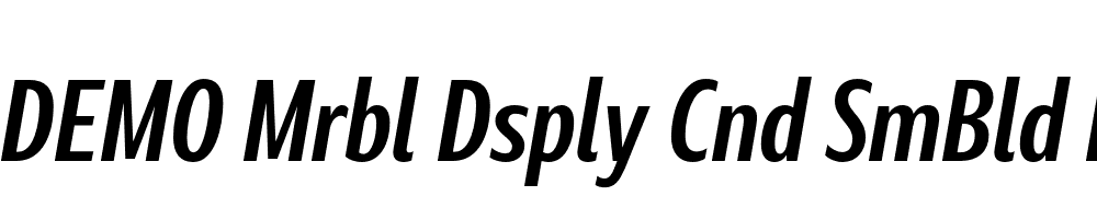 FSP DEMO Mrbl Dsply Cnd SmBld Italic