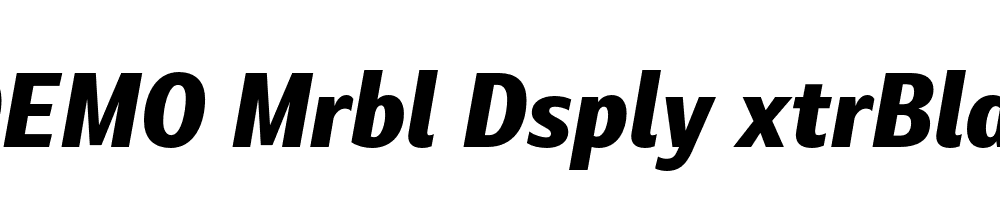 FSP DEMO Mrbl Dsply xtrBld Italic