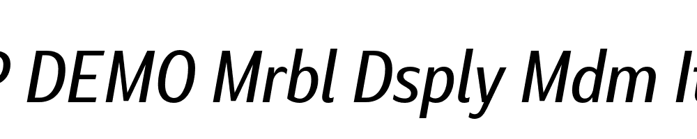 FSP DEMO Mrbl Dsply Mdm Italic