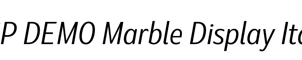 FSP DEMO Marble Display Italic