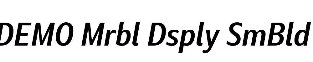 FSP DEMO Mrbl Dsply SmBld Italic