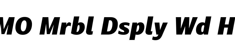 FSP DEMO Mrbl Dsply Wd Hvy Italic