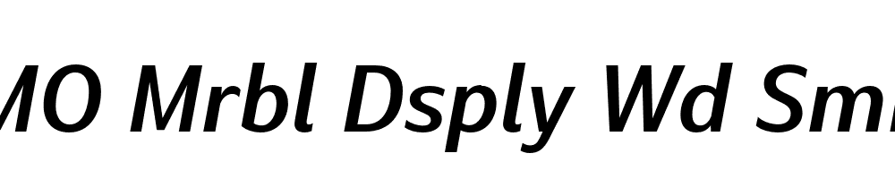 FSP DEMO Mrbl Dsply Wd SmBld Italic