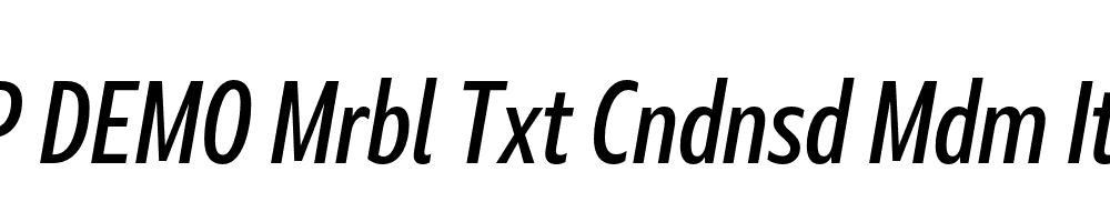 FSP DEMO Mrbl Txt Cndnsd Mdm Italic