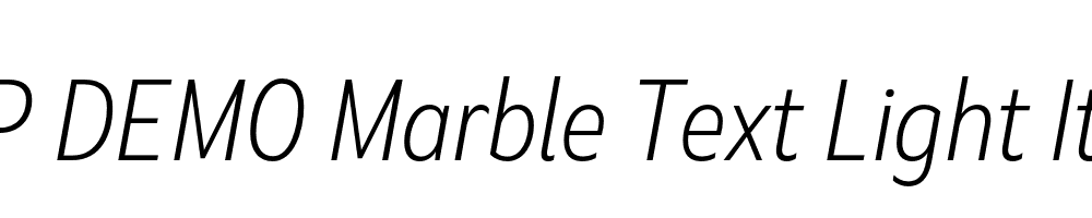 FSP DEMO Marble Text Light Italic