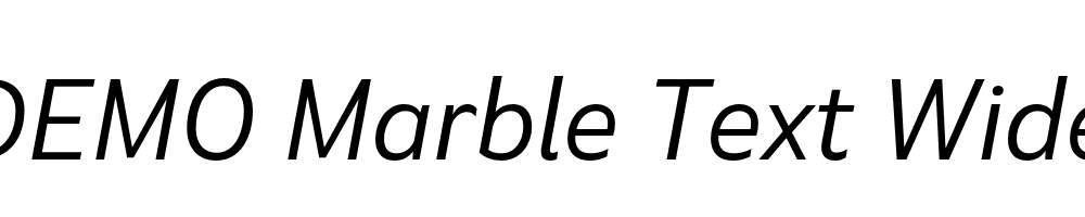 FSP DEMO Marble Text Wide Italic