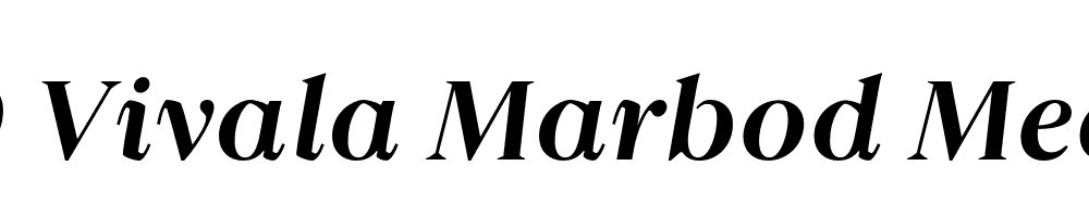 FSP DEMO Vivala Marbod Medium Italic