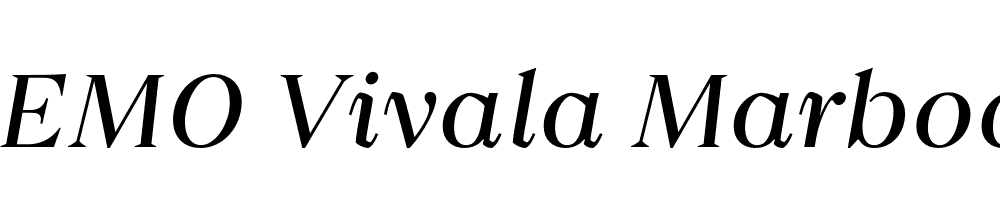 FSP DEMO Vivala Marbod Italic