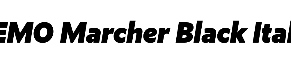 FSP DEMO Marcher Black Italic Bold