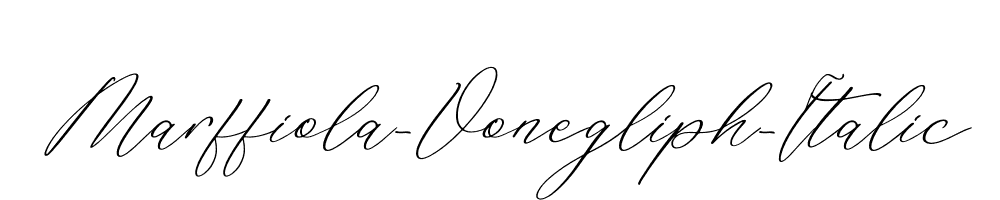 Marffiola-Vonegliph-Italic