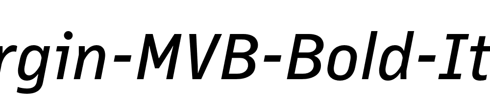 Margin Mvb Bold Italic