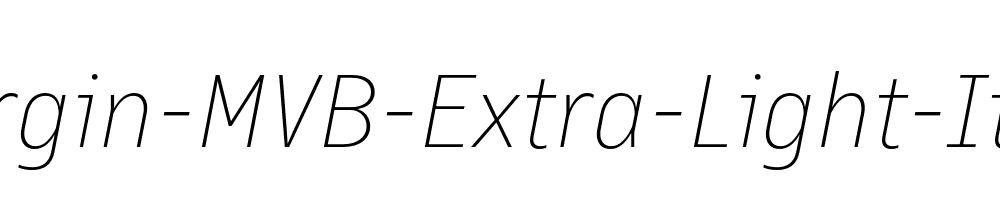 Margin-MVB-Extra-Light-Italic