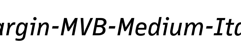 Margin-MVB-Medium-Italic