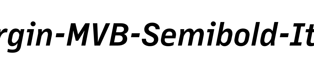 Margin-MVB-Semibold-Italic