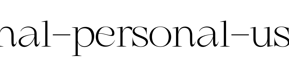 Marginal Personal Use Only