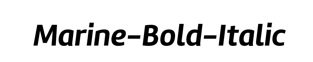 Marine-Bold-Italic