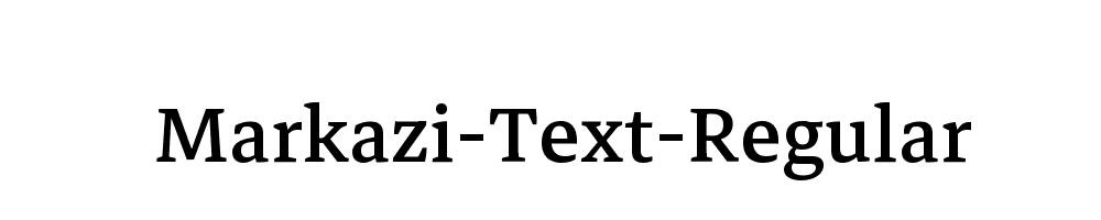 Markazi-Text-Regular