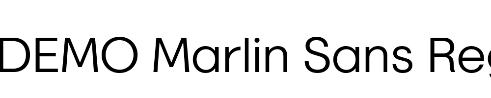 FSP DEMO Marlin Sans Regular