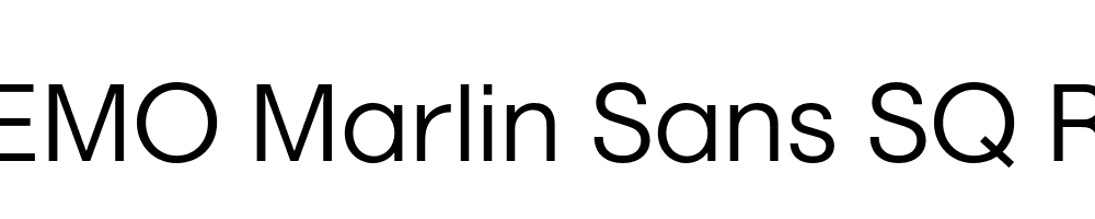 FSP DEMO Marlin Sans SQ Regular