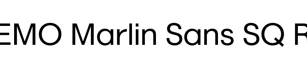 FSP DEMO Marlin Sans SQ Regular