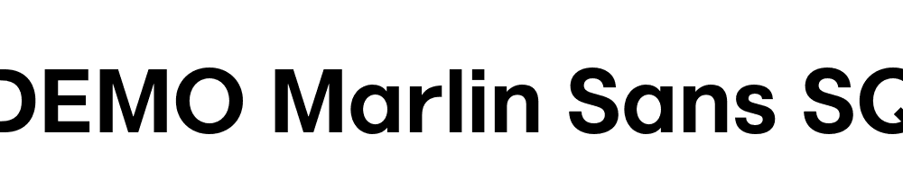 FSP DEMO Marlin Sans SQ Bold