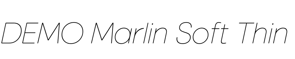 FSP DEMO Marlin Soft Thin Italic