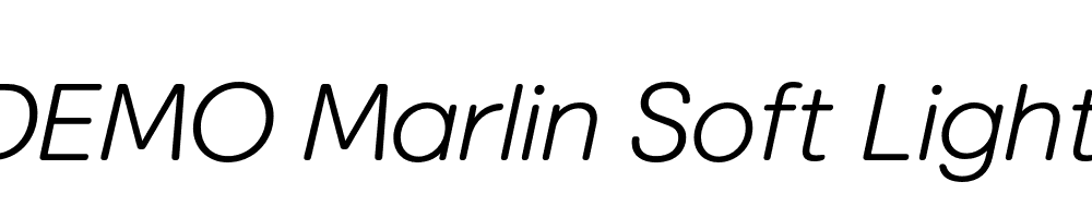 FSP DEMO Marlin Soft Light Italic