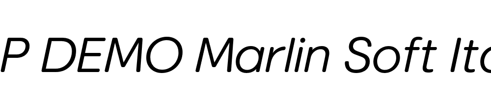 FSP DEMO Marlin Soft Italic