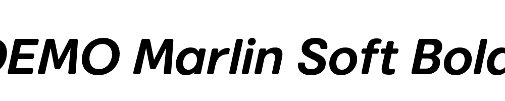 FSP DEMO Marlin Soft Bold Italic