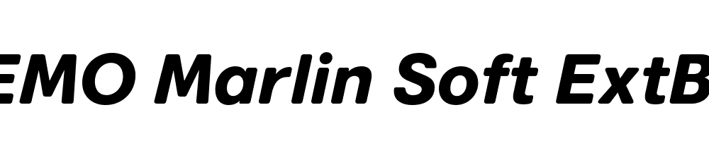 FSP DEMO Marlin Soft ExtBd Italic