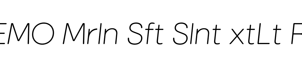 FSP DEMO Mrln Sft Slnt xtLt Regular