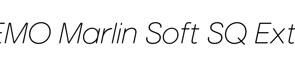 FSP DEMO Marlin Soft SQ ExtLt Italic