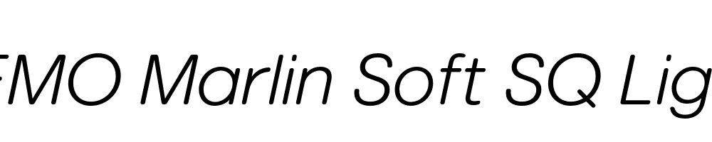 FSP DEMO Marlin Soft SQ Light Italic