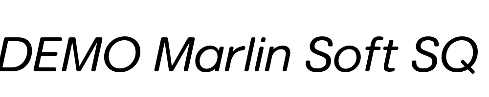 FSP DEMO Marlin Soft SQ Italic