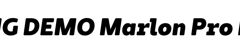  DEMO Marlon Pro Heavy Italic