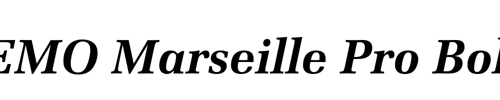 FSP DEMO Marseille Pro Bold Italic