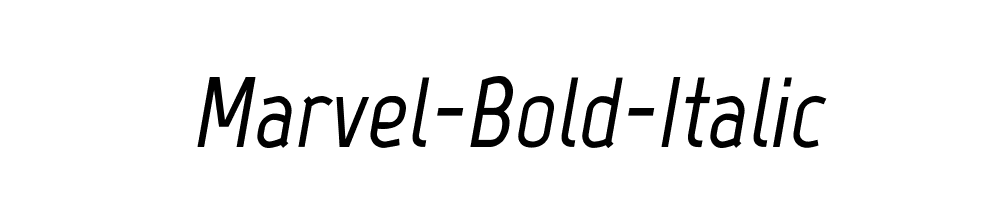 Marvel-Bold-Italic