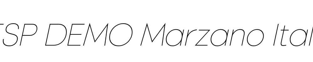 FSP DEMO Marzano Italic