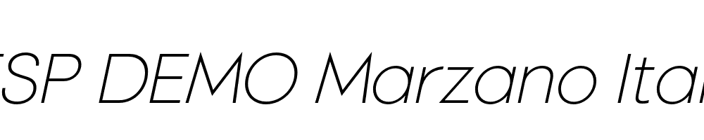 FSP DEMO Marzano Italic