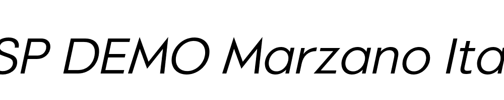 FSP DEMO Marzano Italic