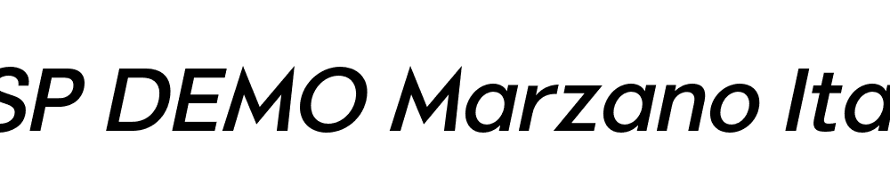 FSP DEMO Marzano Italic