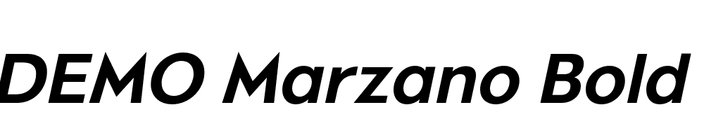 FSP DEMO Marzano Bold Italic