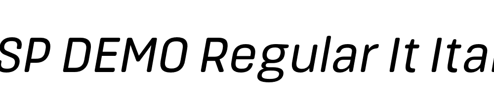 FSP DEMO Regular It Italic