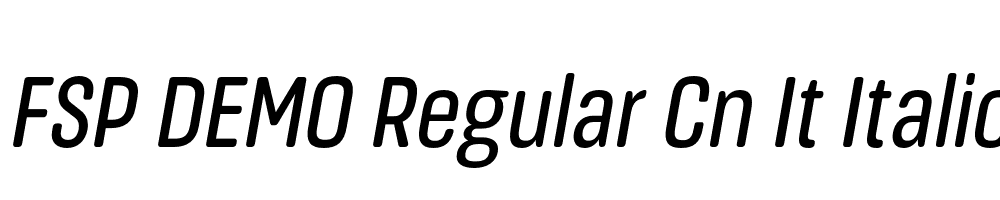 FSP DEMO Regular Cn It Italic