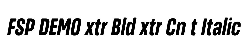 FSP DEMO xtr Bld xtr Cn t Italic