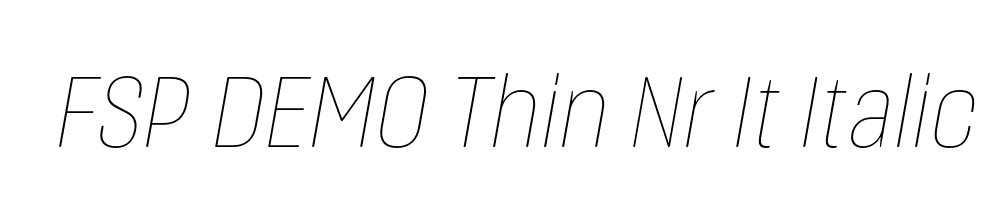 FSP DEMO Thin Nr It Italic